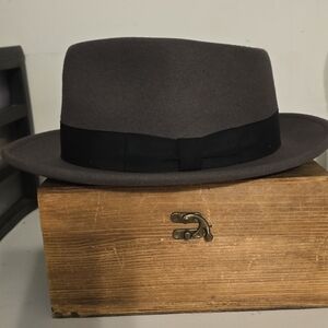 Hardly used XXL Gray "Hats of Belfry Fedora Hat Grey.